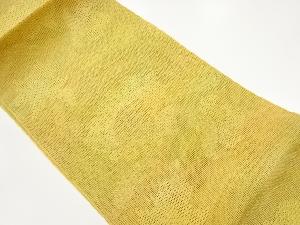  紗 花葉模様織出し名古屋帯